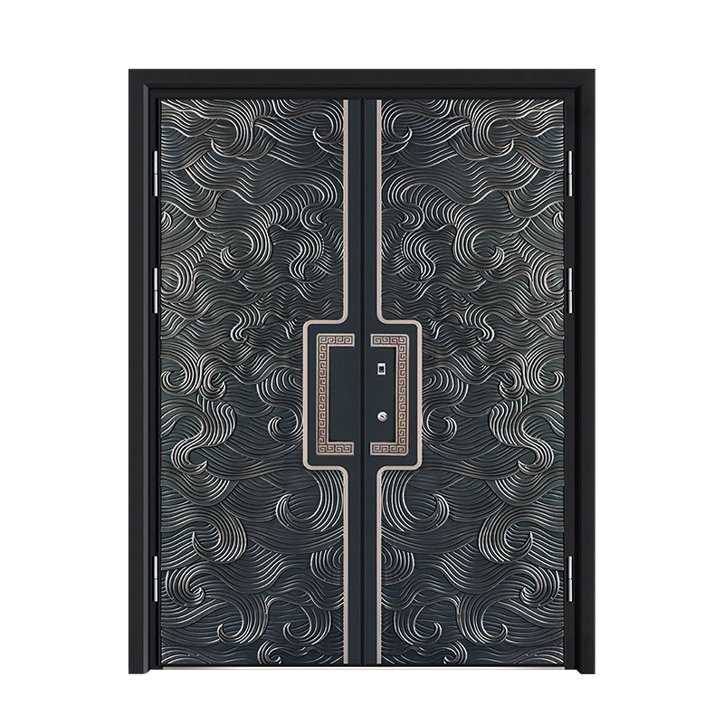 帝之诺精雕铸铝门装甲卡门别墅大门甲级防盗门家用轻奢进户门