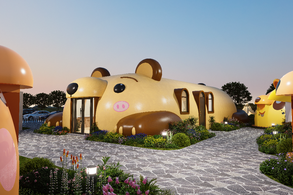 造型独特引流又增加收益的网红国内民宿馒头屋哆咪屋圆圆屋