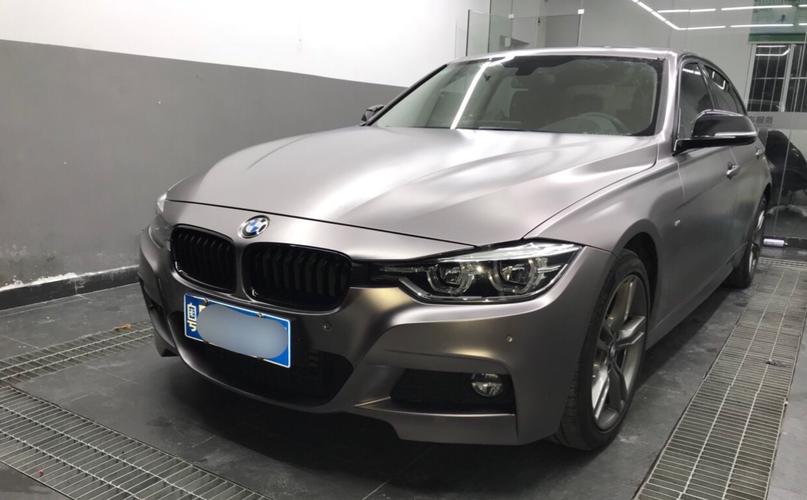 实拍磨砂纯灰色宝马3系旅行车,太帅!