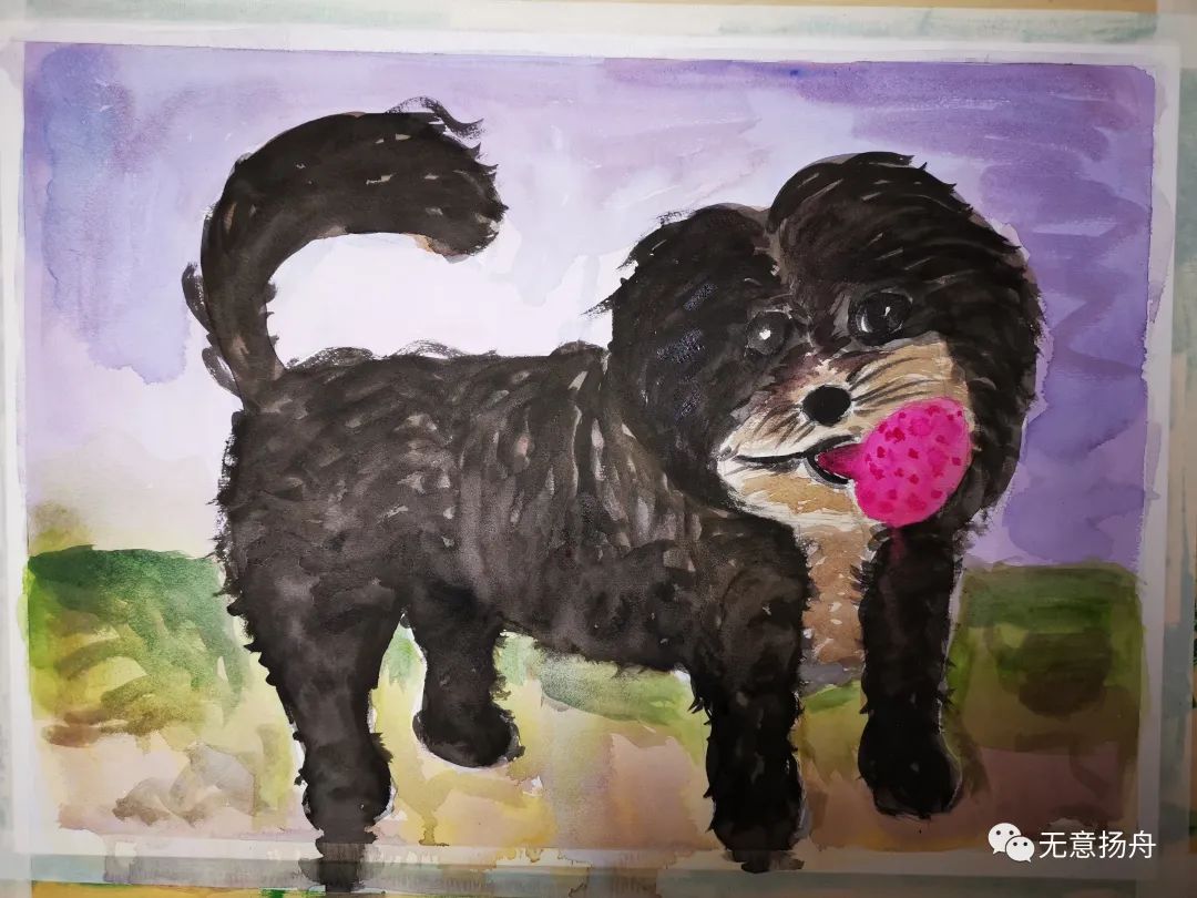 今天画的小黑狗来自北方遥远的萌系星球