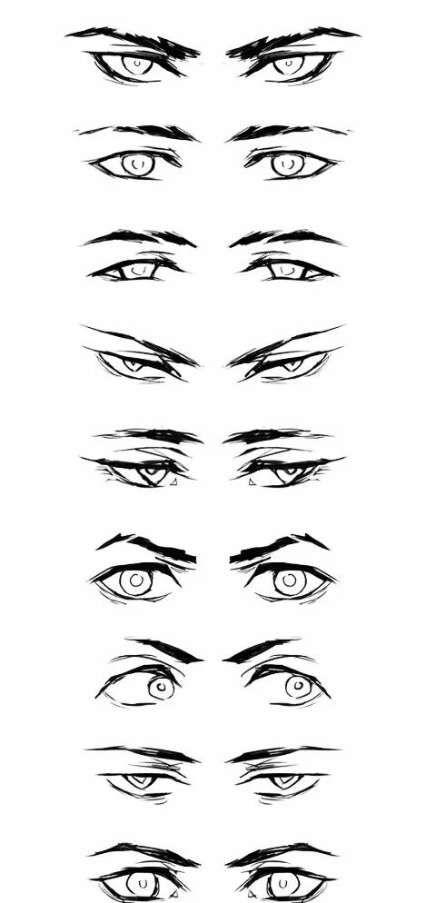 众多漫画眼睛素材,助你绘画能力大提升!