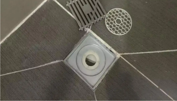 地漏安装步骤示意图