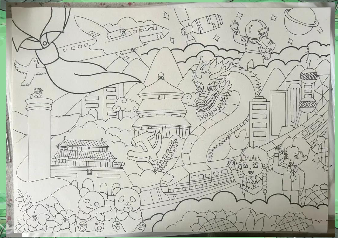 国庆节手工:祖国主题绘画作品精选合集