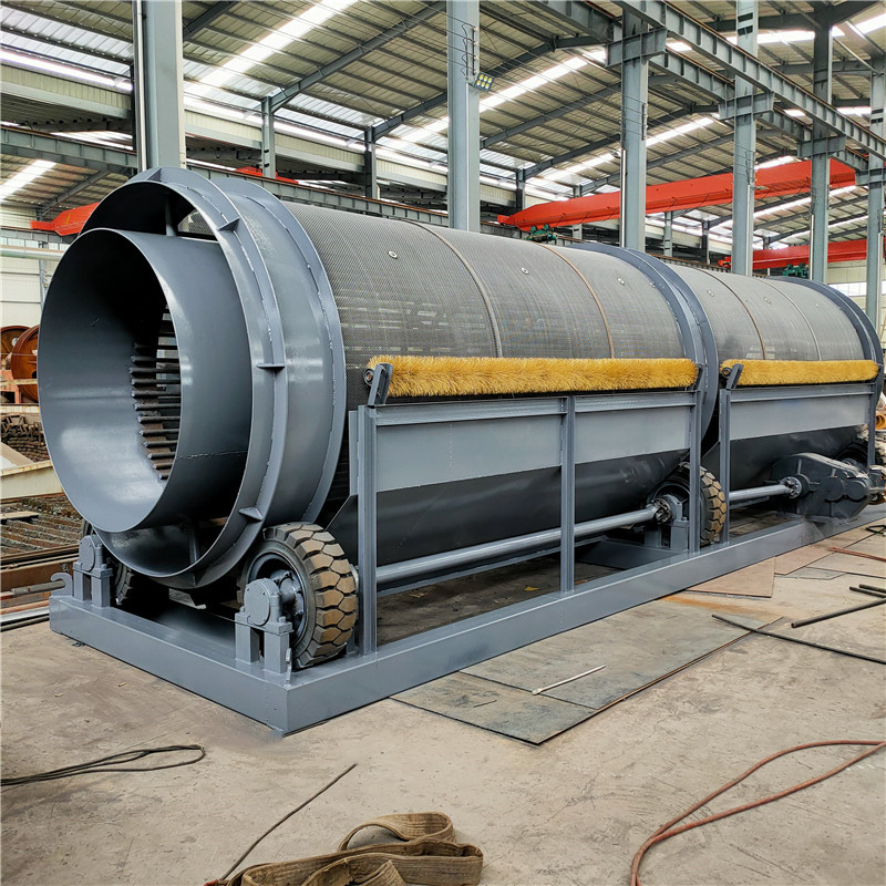 双层滚筒筛沙机