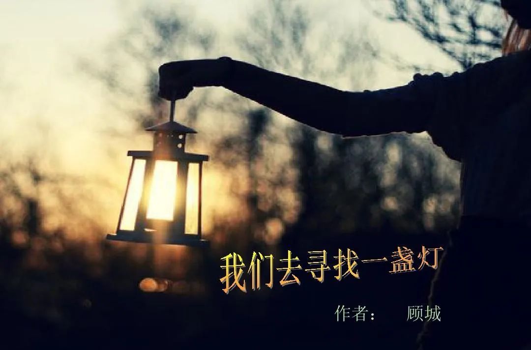 有声|高昂朗诵:顾城《我们去寻找一盏灯》