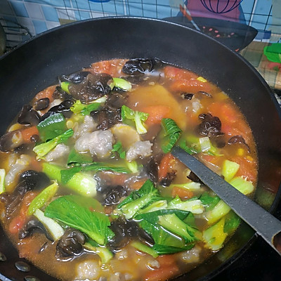 冬日里的滑肉炒碗,转身盘子就精光