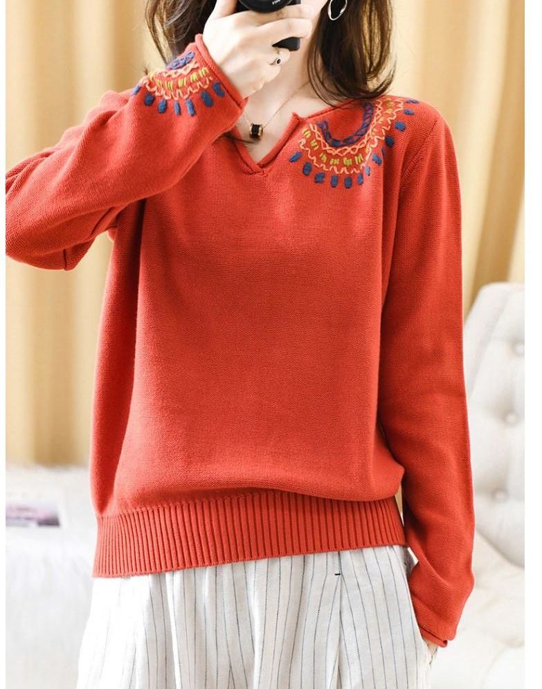 妈妈,别再穿裙子了,建议穿这"浅绛红"藏肉衫,优雅年轻显身材