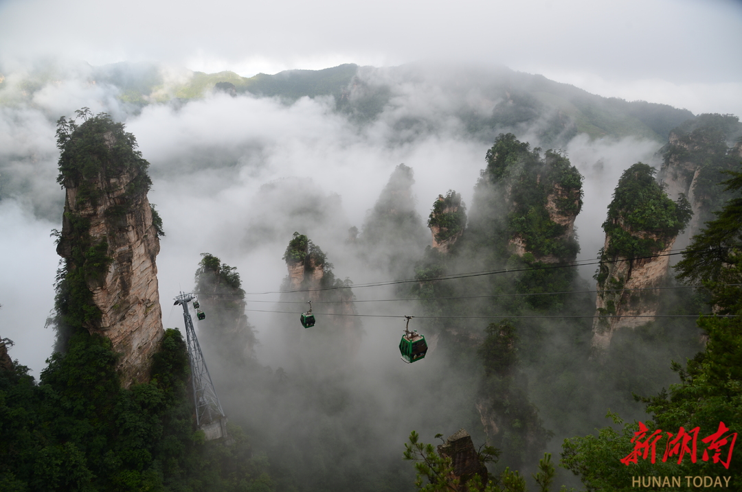 张家界索道图片图片