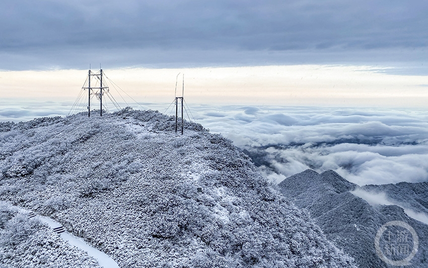 金佛山春雪景美如畫