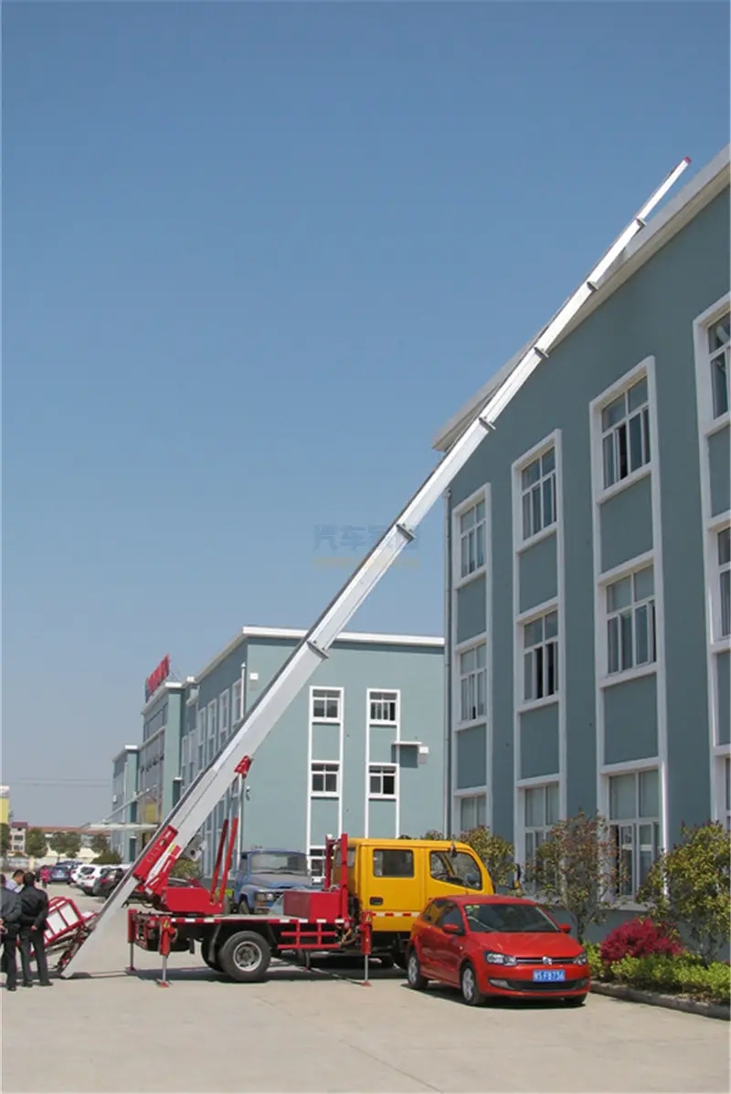 阳江32米云梯车出租 消防管道安装作业车租赁 安全稳定