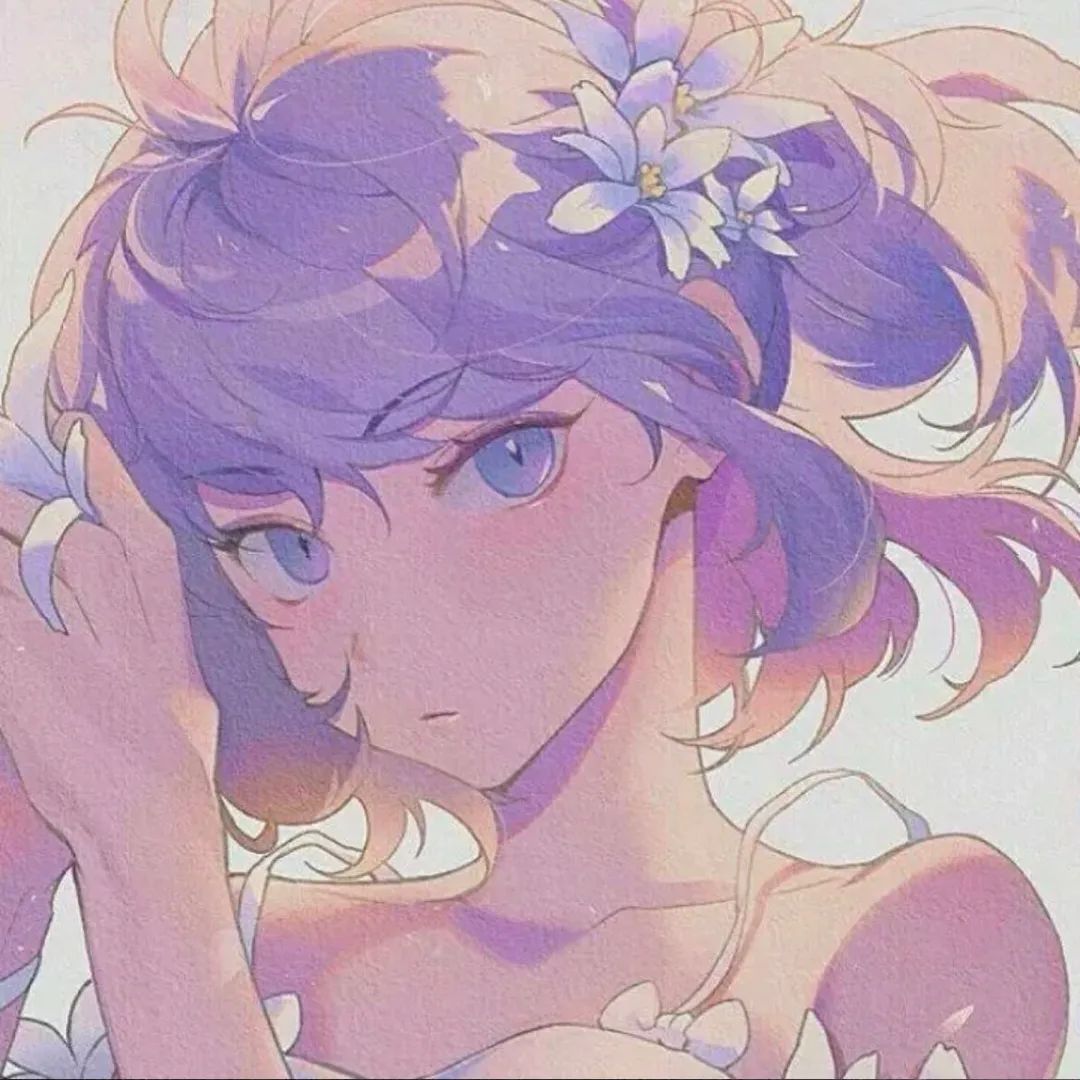 ins紫色系女生头像