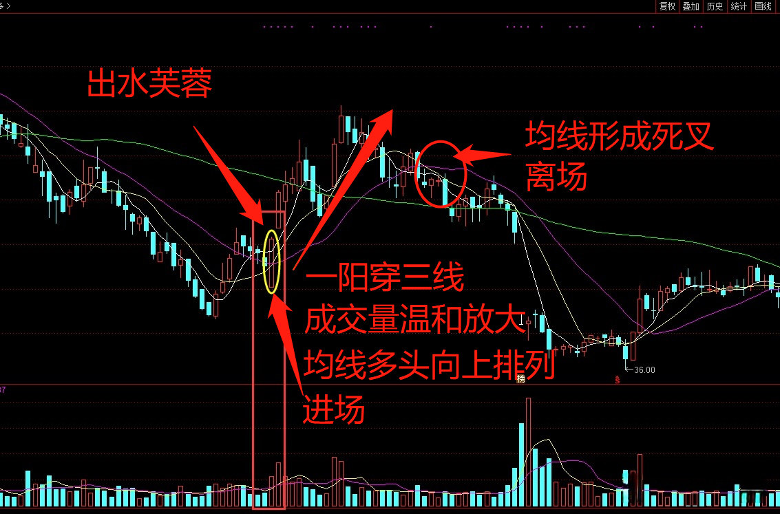 股民朋友们,如果你碰到了"出水芙蓉"形态的股票,恭喜你!