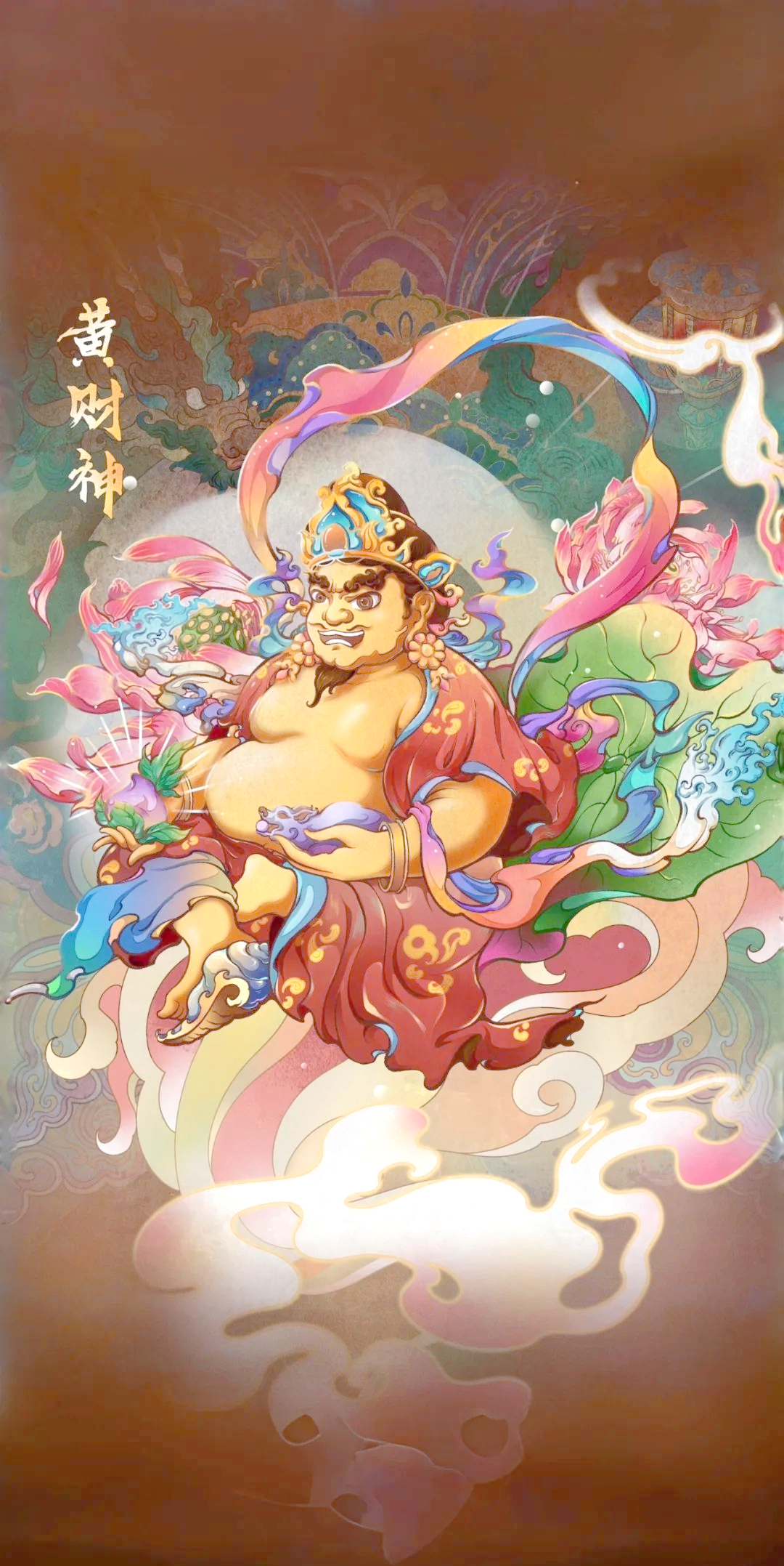 藏传佛教五路财神壁纸探秘,你了解几个?