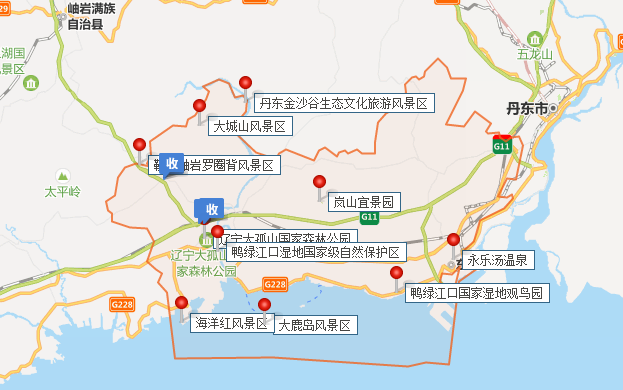 辽宁东港地图图片