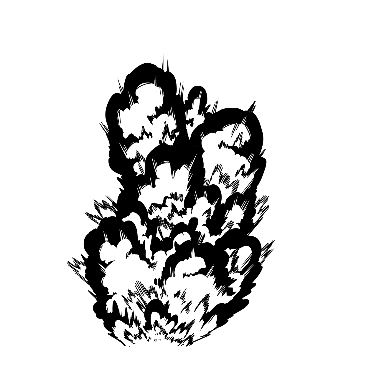 爆炸的画面怎么画?漫画风格爆炸效果画法!