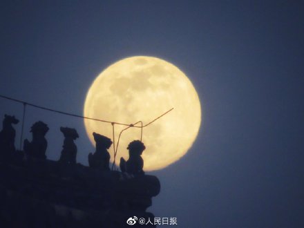 元宵节看花灯赏月图片