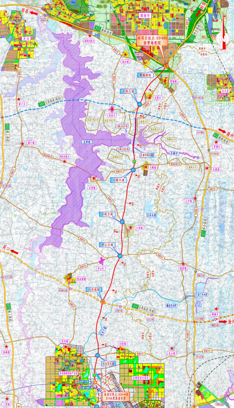 s19淮南至桐城高速公路淮南段共设互通立交7处