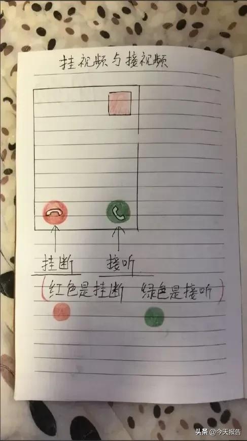 教老人玩微信的示意图图片