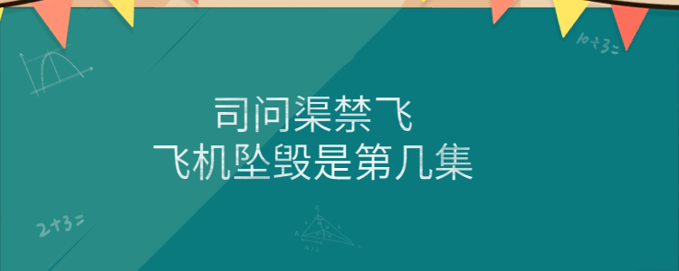 司问渠禁飞飞机坠毁是第几集