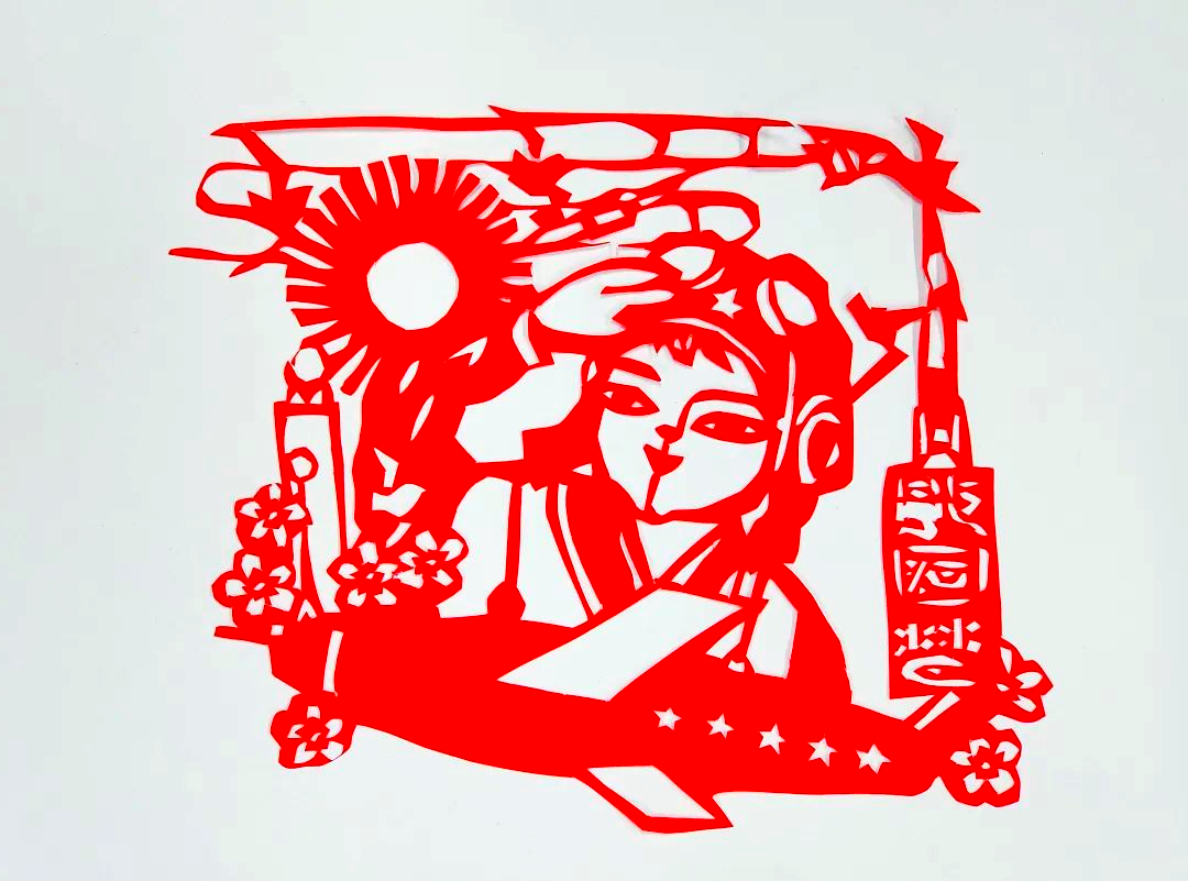 临沂第九实验小学剪纸社团迎新春作品展示,弘扬中华传统艺术