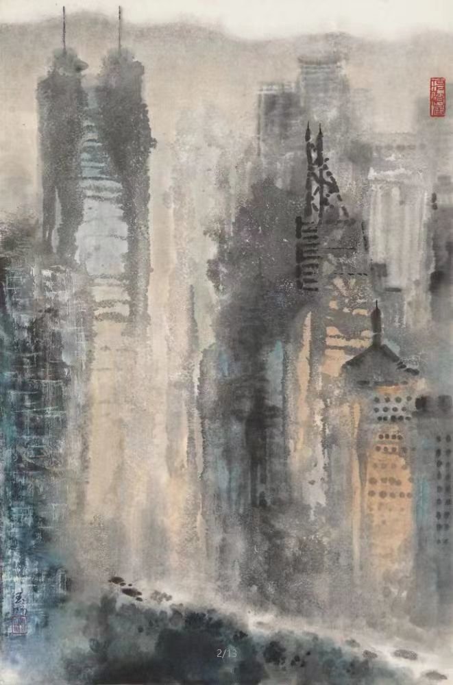 强斌|画家宋玉明城市山水画里的大美世界