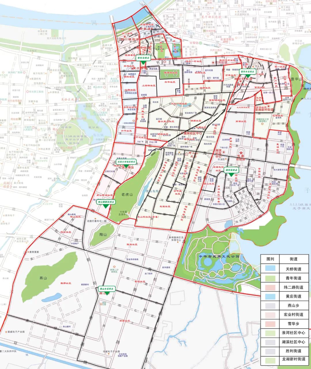 蚌埠市蚌山区街道划分图片