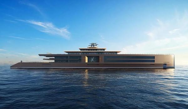 体验120 米长"未来主义"超级游艇