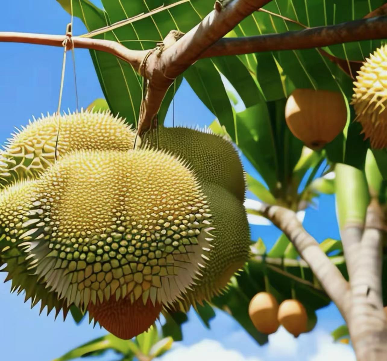 三亚榴莲成功挂果,今年6月大规模上市,以后榴莲自由是必须的