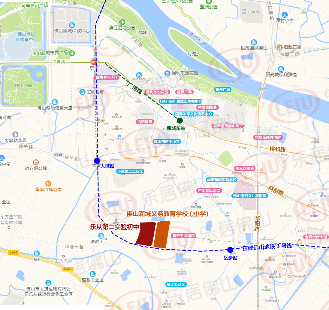 根據公告顯示,項目位於佛山市順德區樂從鎮萬福路以南,銀桂路以北