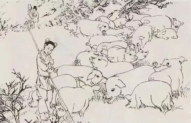 民间故事:孩童放羊,无意中发现深潭里的秘密,引出了一桩风流事