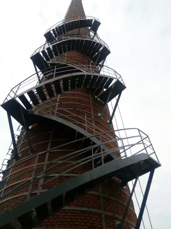 图文了解烟囱安装爬梯