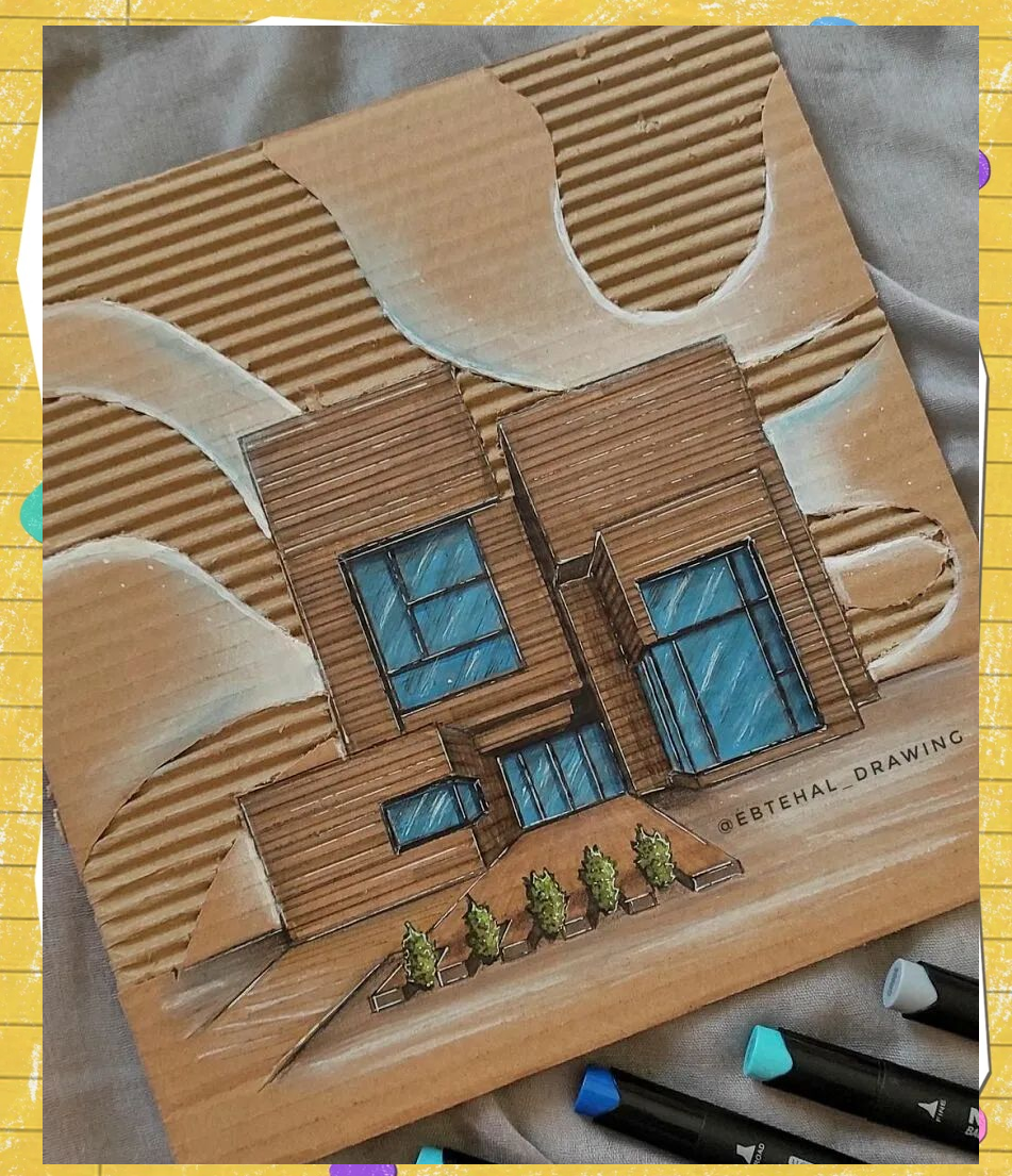 纸板创造的多维建筑艺术:开启你的视觉盛宴!