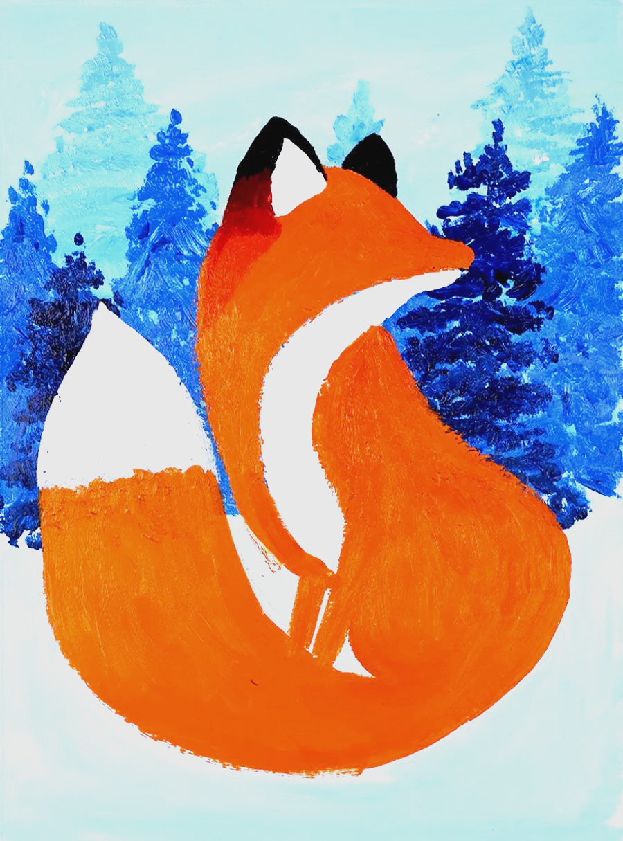 少儿美术绘画指南:如何绘制狐狸?