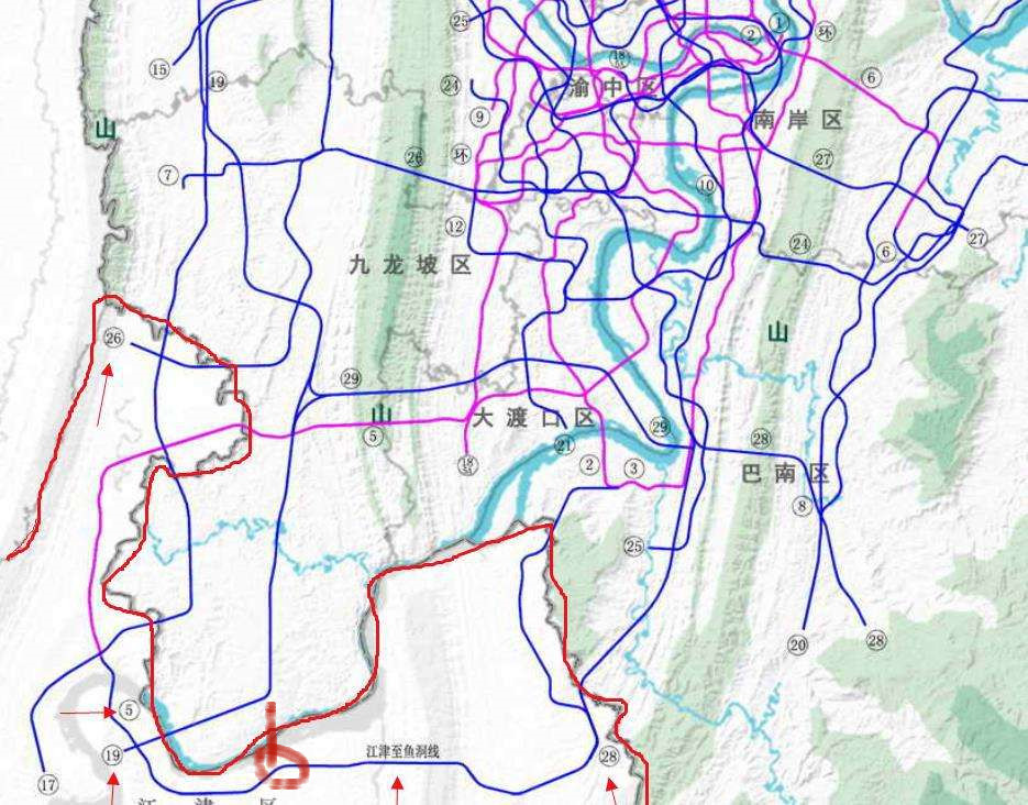 江津人呼吁轨道19号线终点由鼎山改为支坪 先建沙坪坝至北碚段