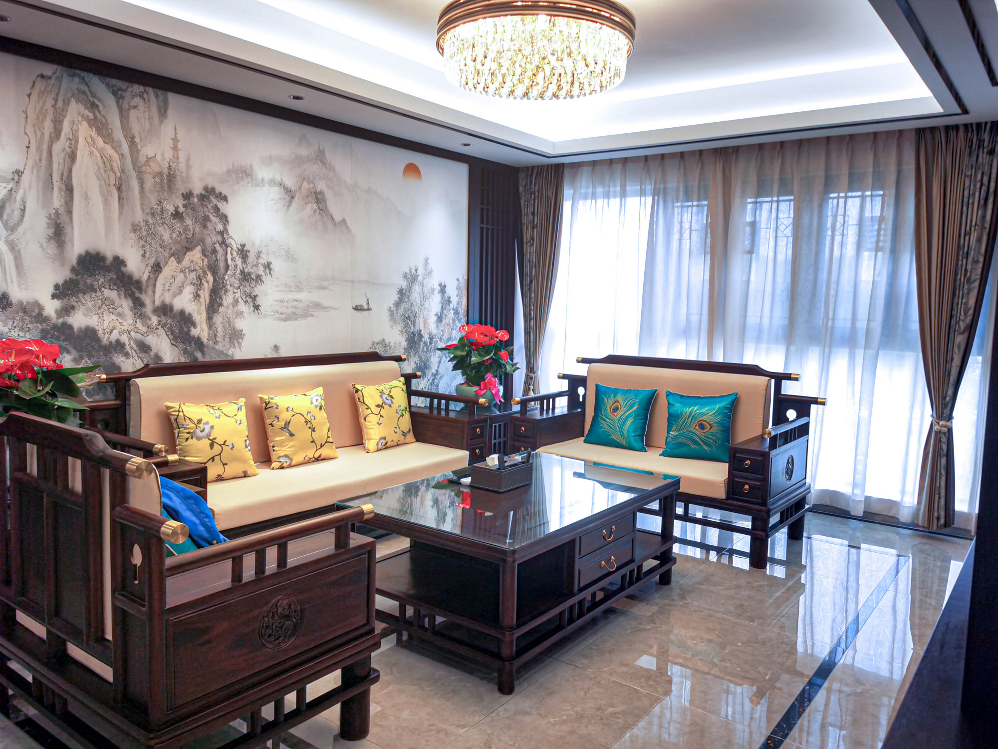 案例实拍 | 140m中式大宅,将东方底蕴藏进家的每个角落