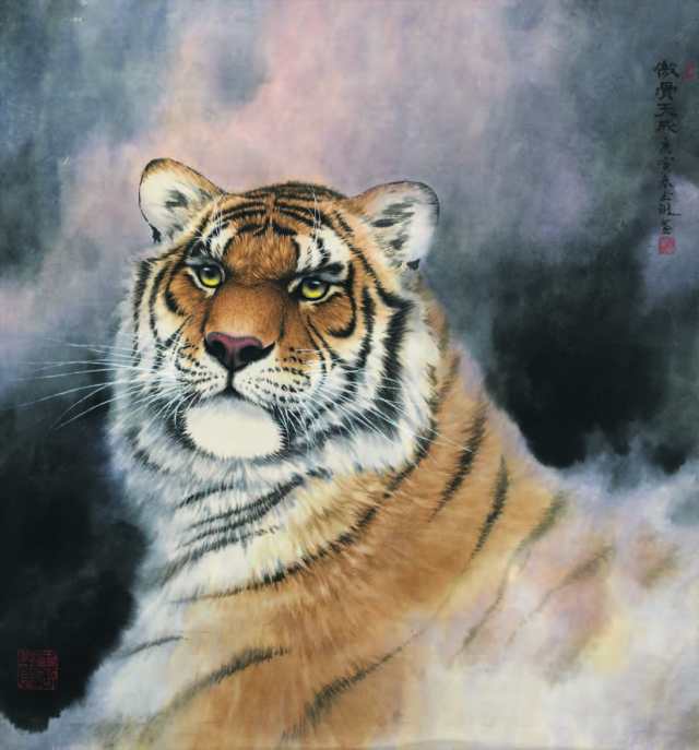 黄玉琳画虎:"不仅写其形 贵在得其神"