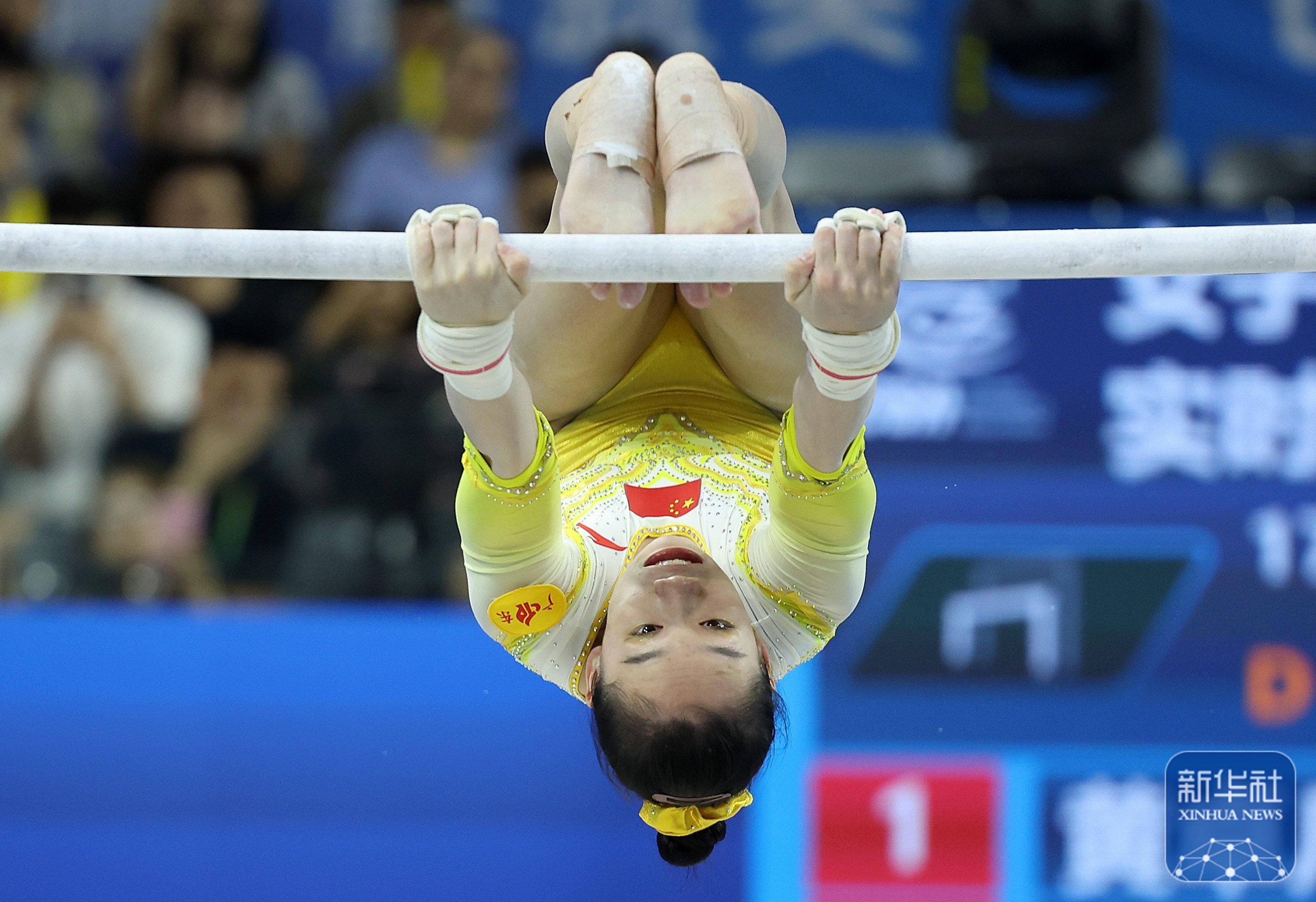 巴黎奥运预备式|体操全国锦标赛:邱祺缘获女子高低杠冠军