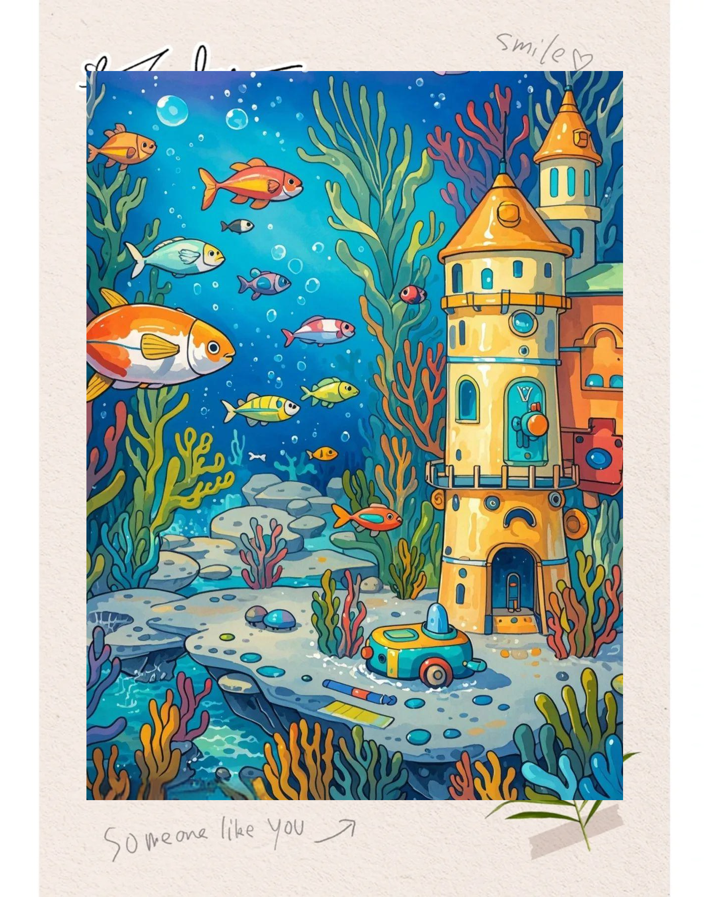 众多海底主题的未来科技绘画作品,探索海底世界的奇妙之旅