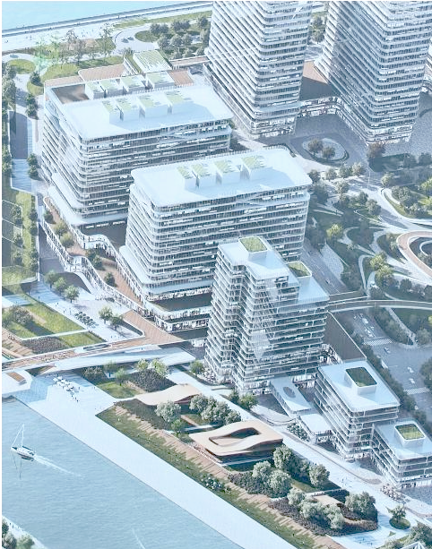 杭州ifc国金中心建设进展与效果图曝光,国际大都会滨水都市区雏形初现