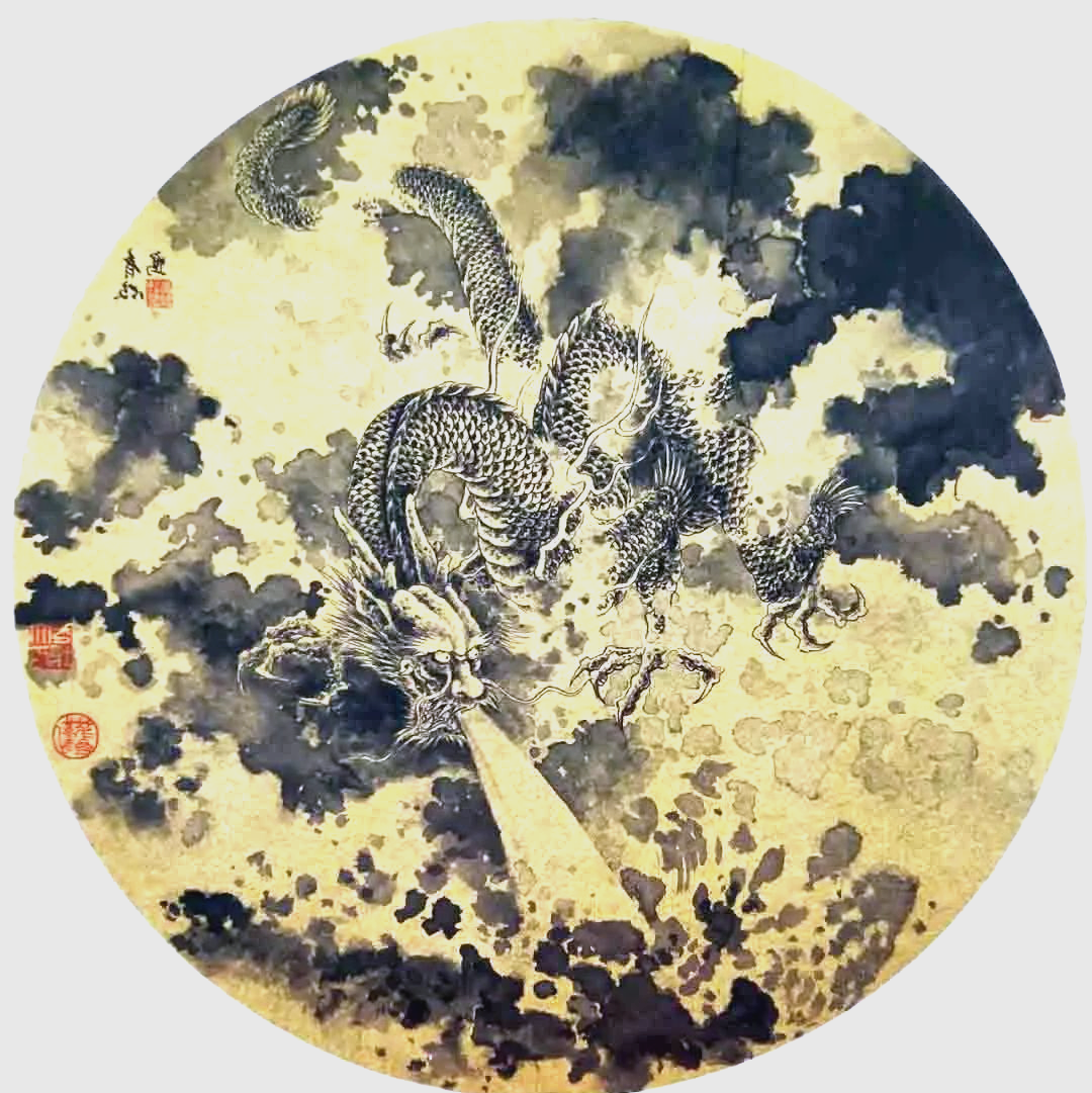 历代名家画龙作品的气势磅礴之美