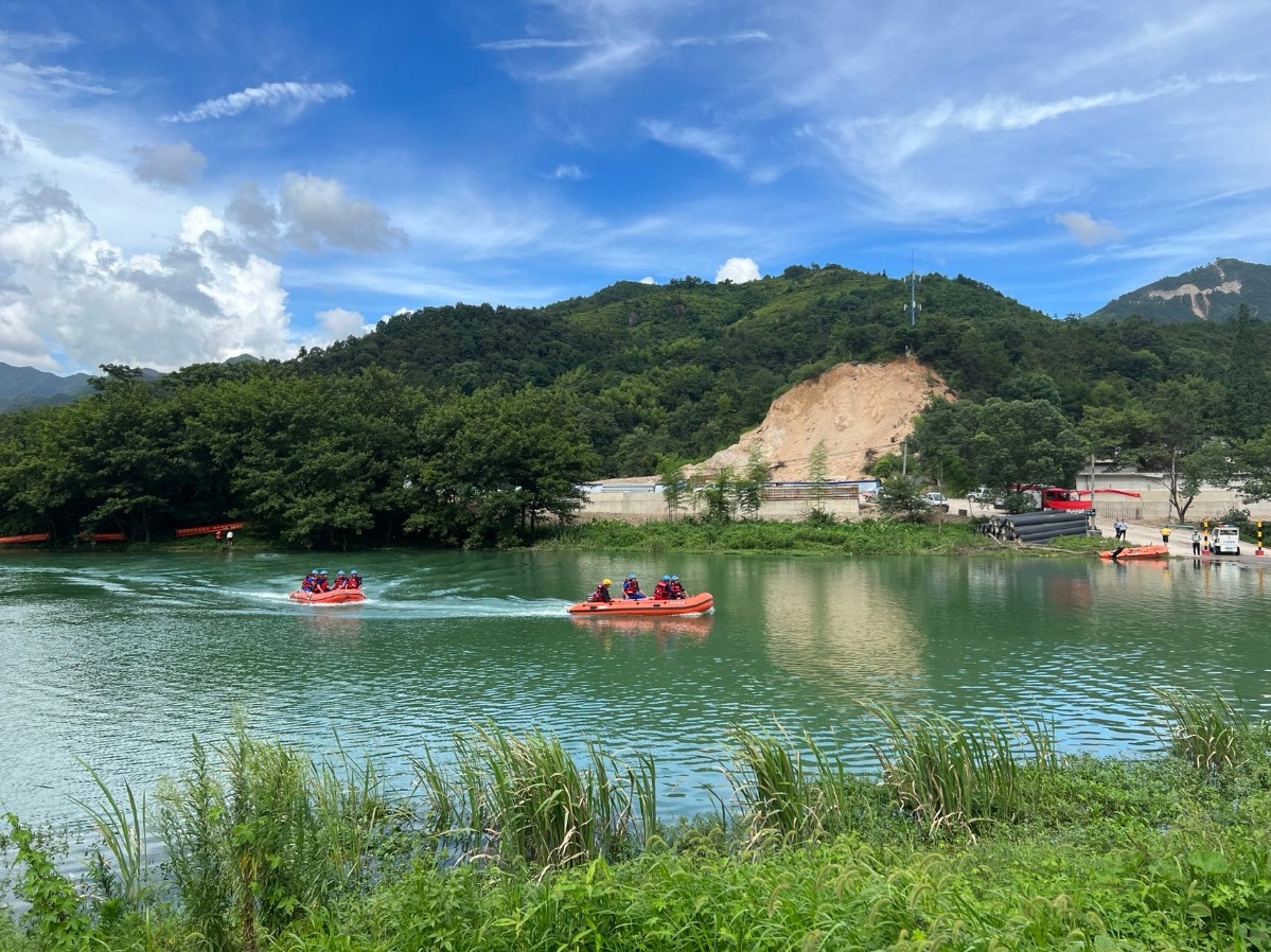 永嘉县桥下镇开展防汛防台综合应急演练(图)