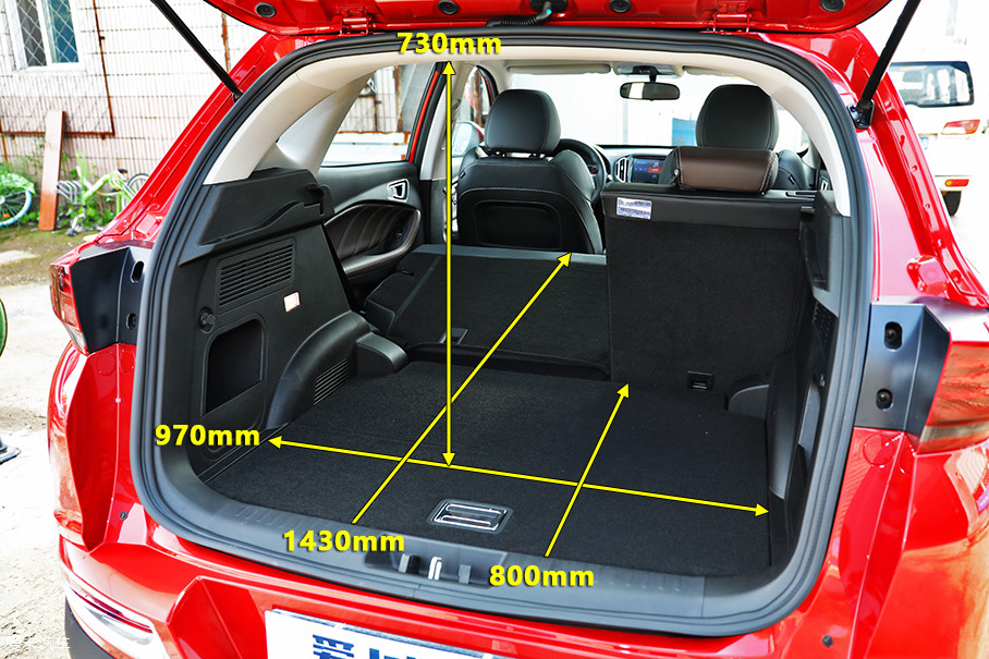 瑞虎7后排放平尺寸图图片