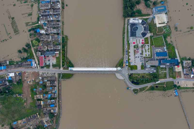 王家坝今日闭闸 蓄洪总量3.75亿立方米