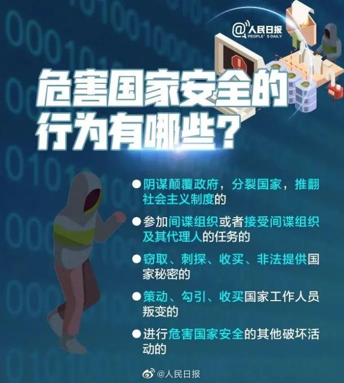 全民国家安全教育日:危害国家安全的行为有哪些