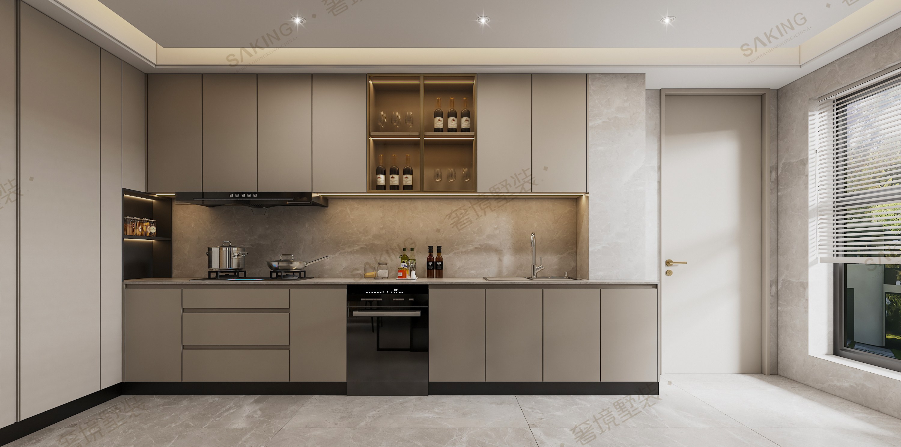 158㎡意式暖咖极简|高级又有格调的空间