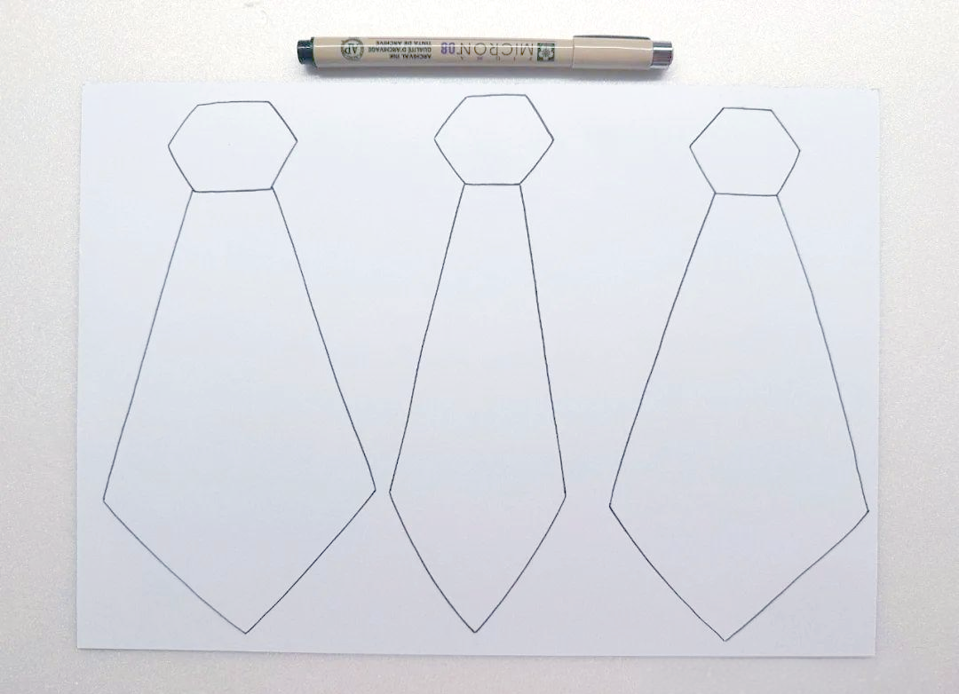 绘画教程:用领带表达对父亲的爱