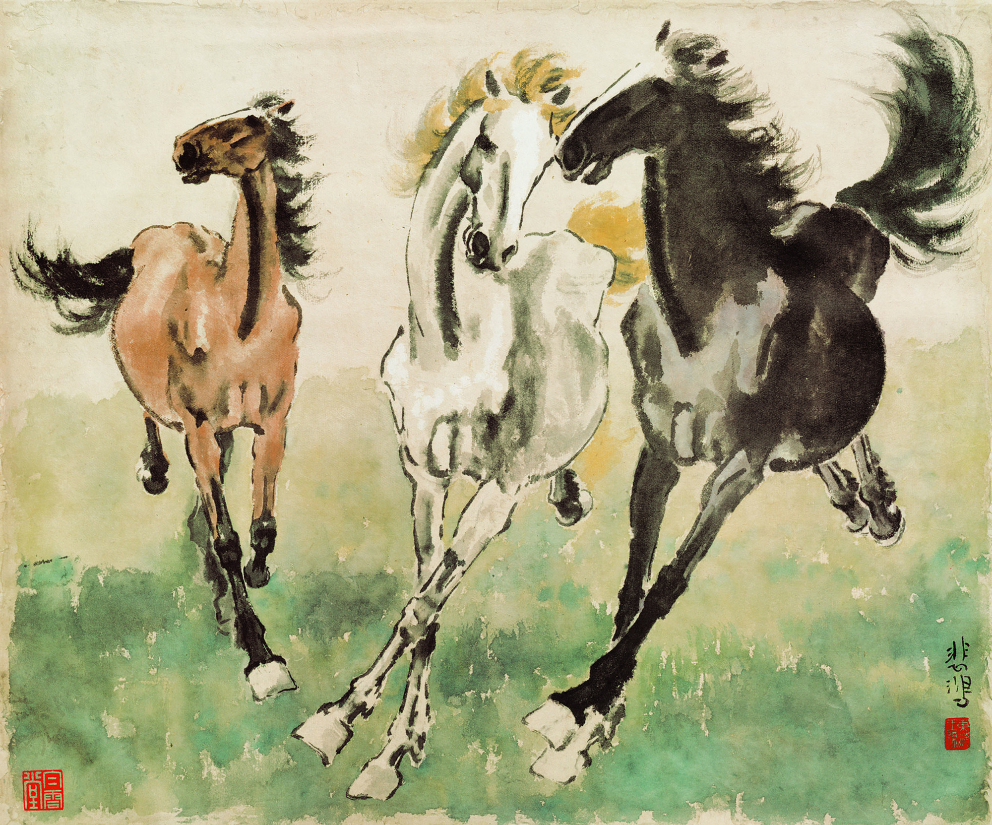 高清名画可下载:国画名家—徐悲鸿(1)