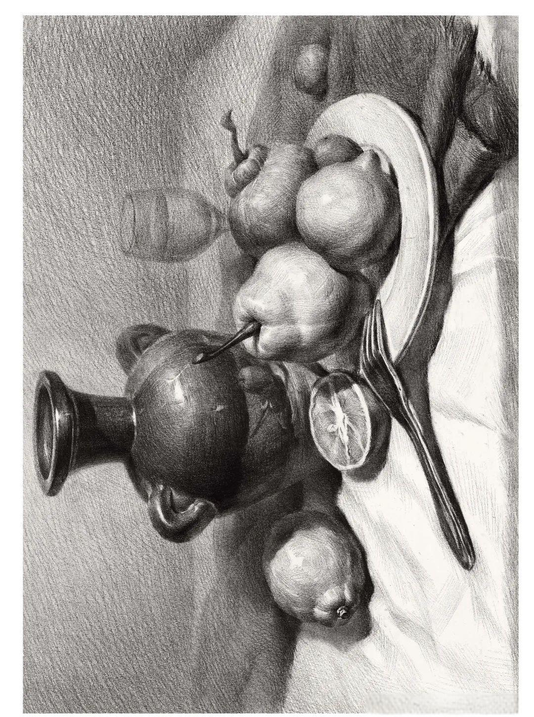 多幅高清静物素描图片,感受艺术的独特魅力