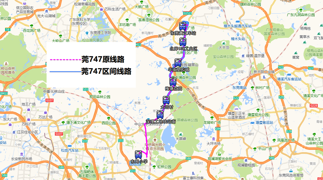 747路公交车路线图图片