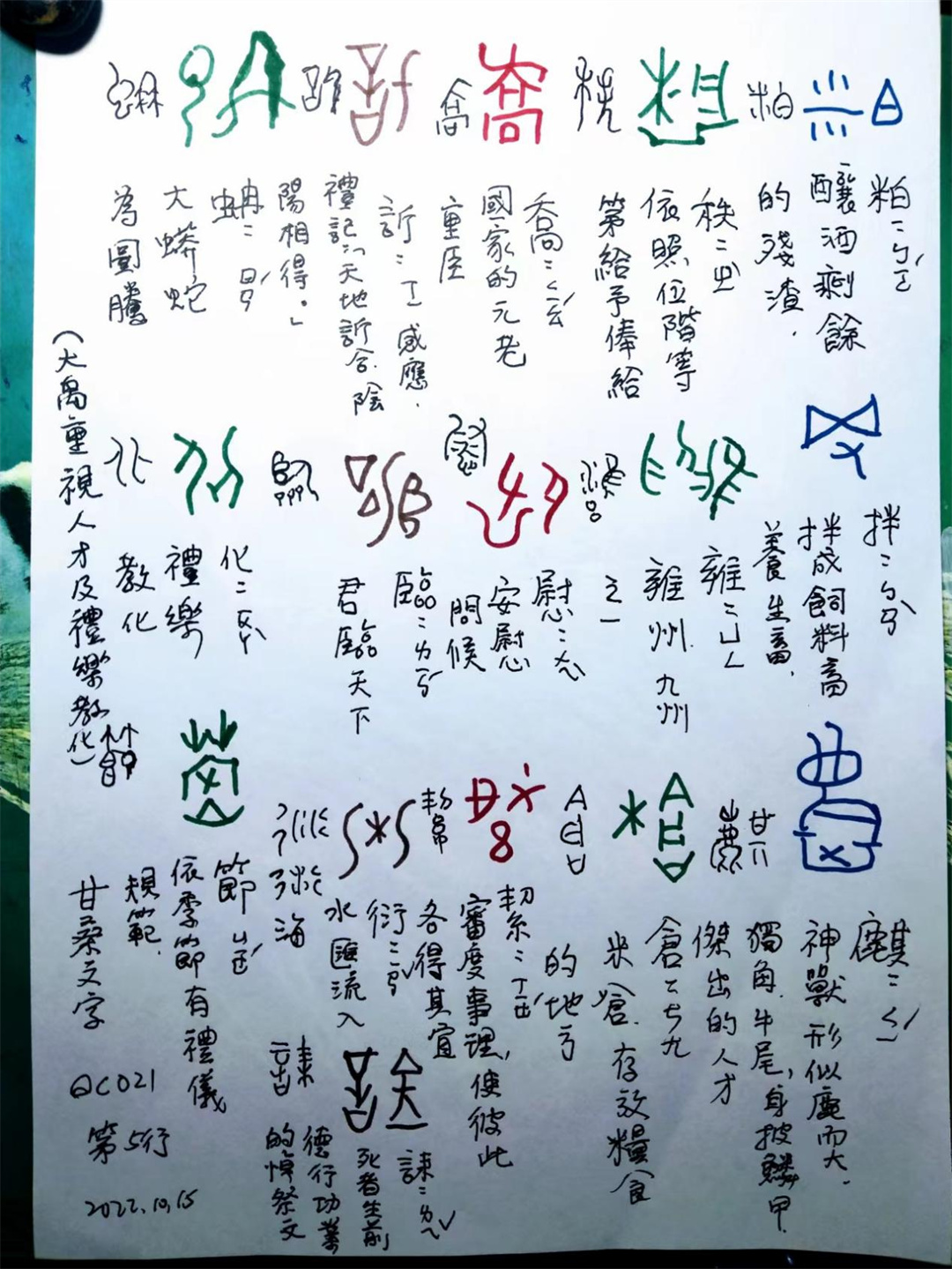 许哲育释读甘桑石刻文涉及黄帝和大禹